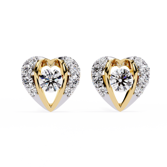 Lustrous Love Diamond Earrings - Espira Fine Gems