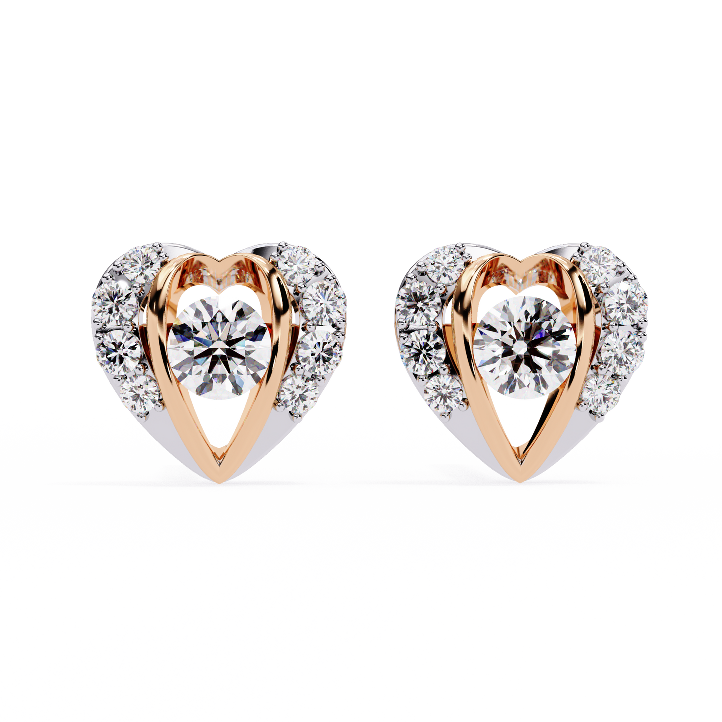 lustrous love diamond earrings - espira fine gems