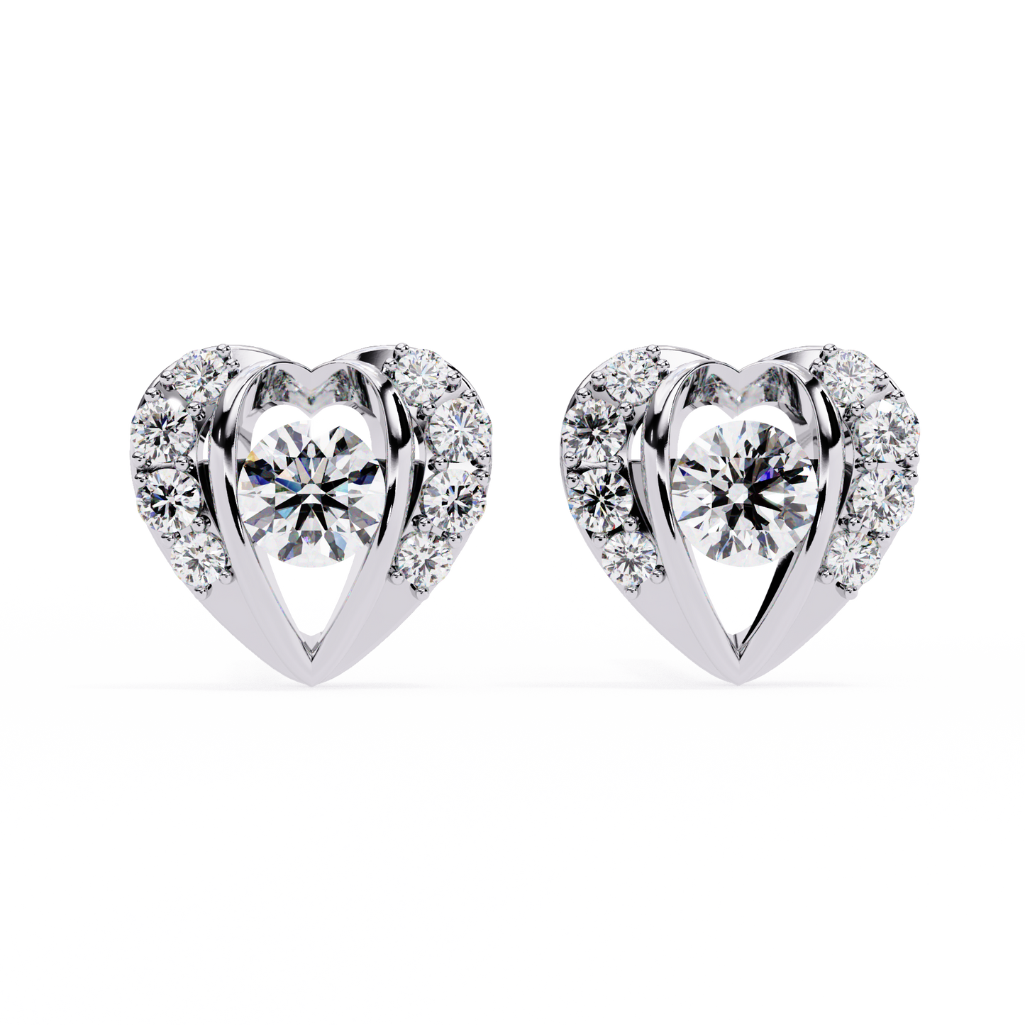 lustrous love diamond earrings - espira fine gems