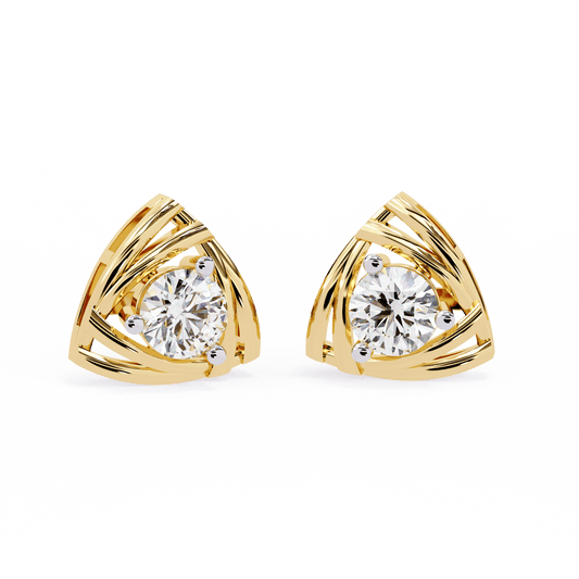 Aurora Triad Diamond Earrings - Espira Fine Gems