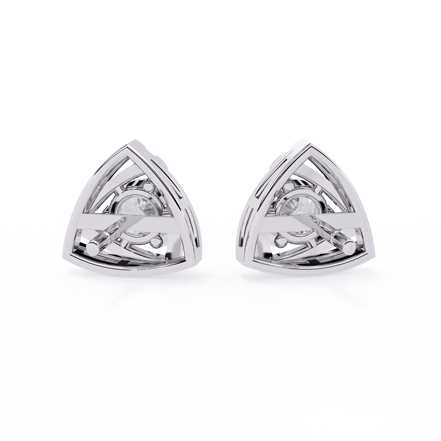 aurora triad diamond earrings - espira fine gems