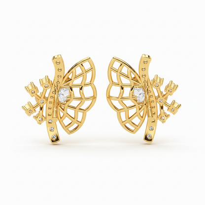 Butterfly Diamond Earrings