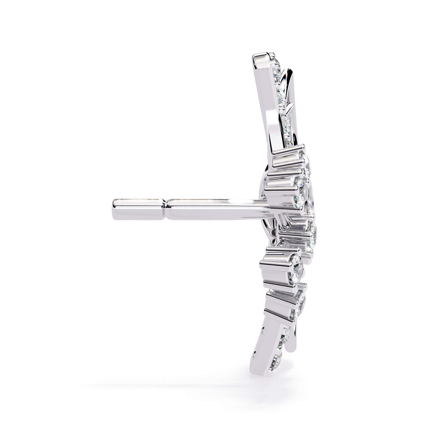 butterfly diamond earrings