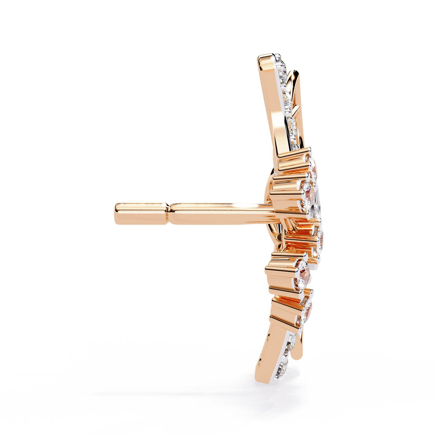 butterfly diamond earrings