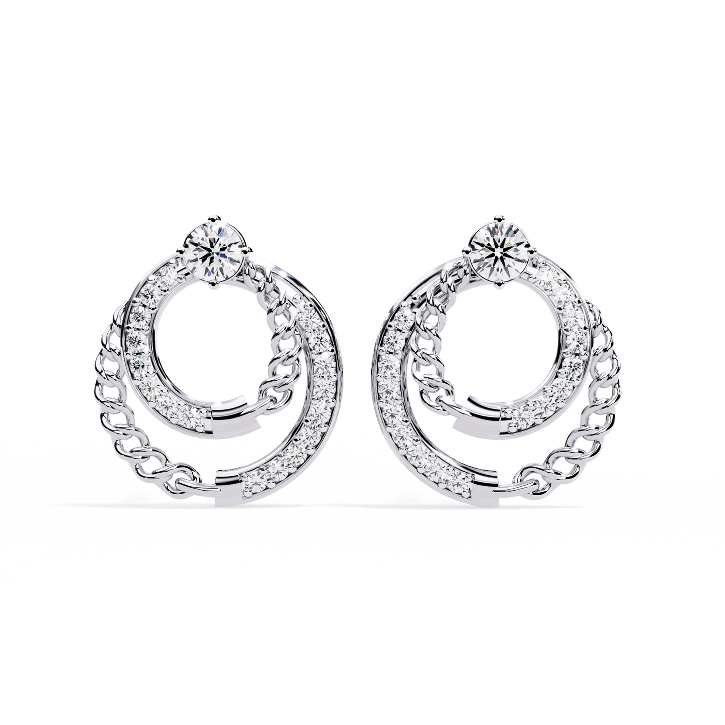 arcadia elegance diamond earrings - espira fine gems