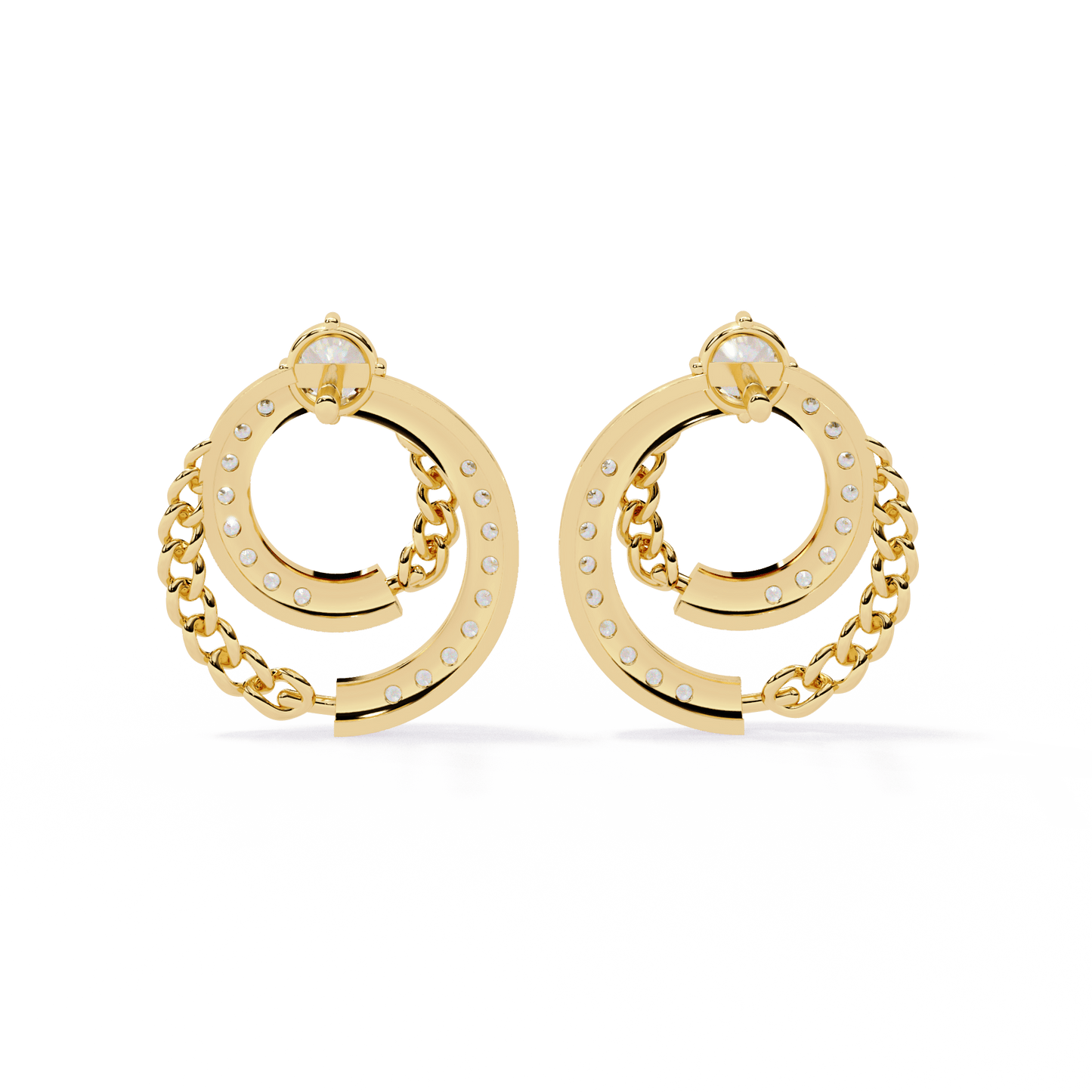 arcadia elegance diamond earrings - espira fine gems