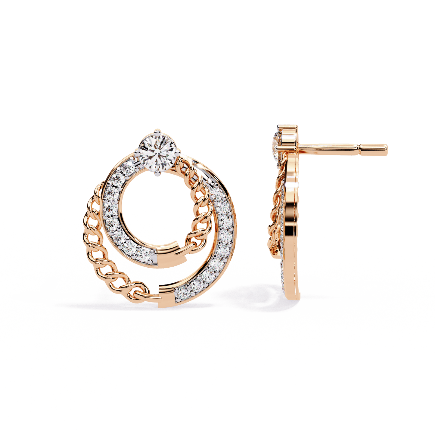 arcadia elegance diamond earrings - espira fine gems