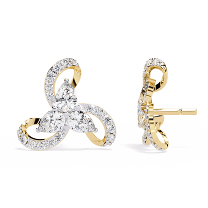 Orchid Gleam Diamond Earrings - Espira Fine Gems