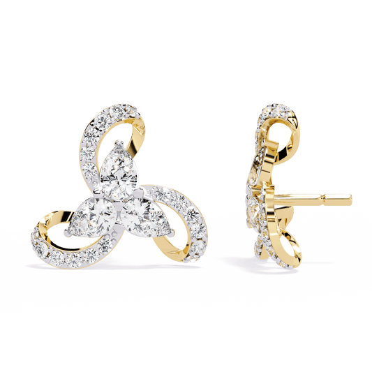 Orchid Gleam Diamond Earrings - Espira Fine Gems