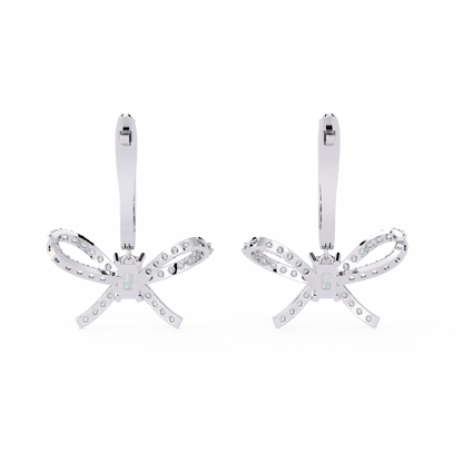 Bella Bow Diamond Drop Earrings