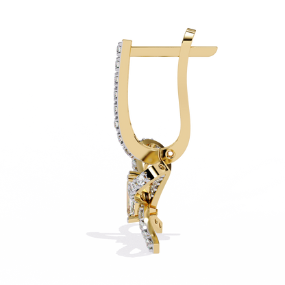 Bella Bow Diamond Drop Earrings