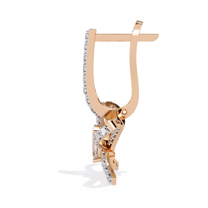 Bella Bow Diamond Drop Earrings