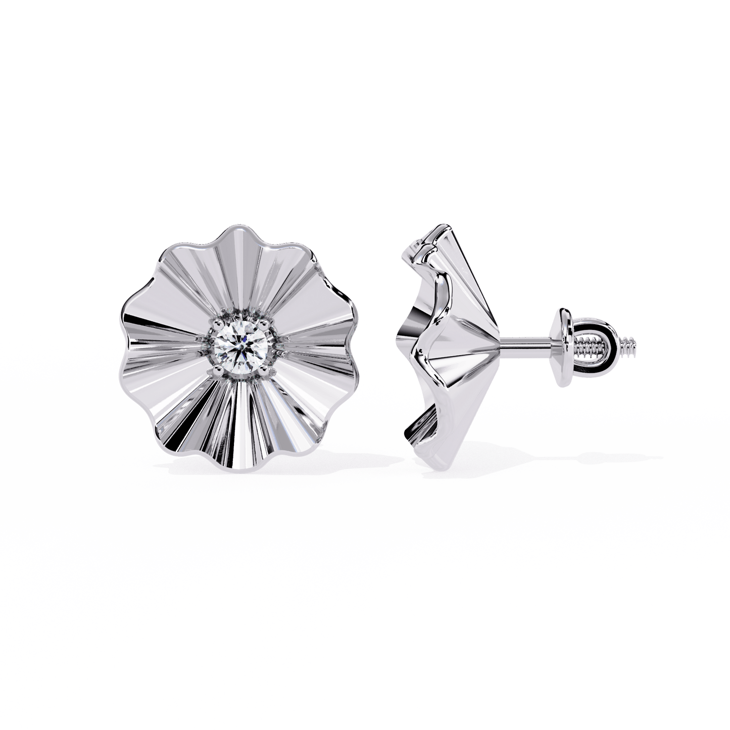 lustre blossom diamond earrings - espira fine gems