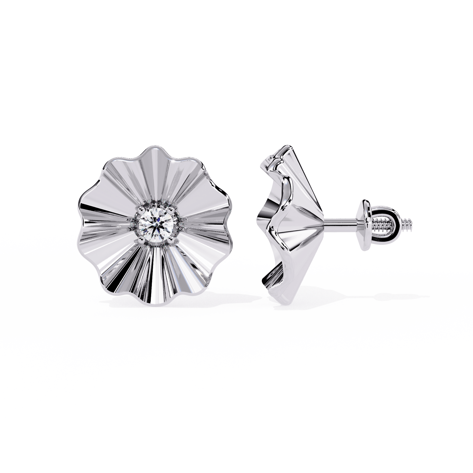 Lustre Blossom Diamond Earrings - Espira Fine Gems