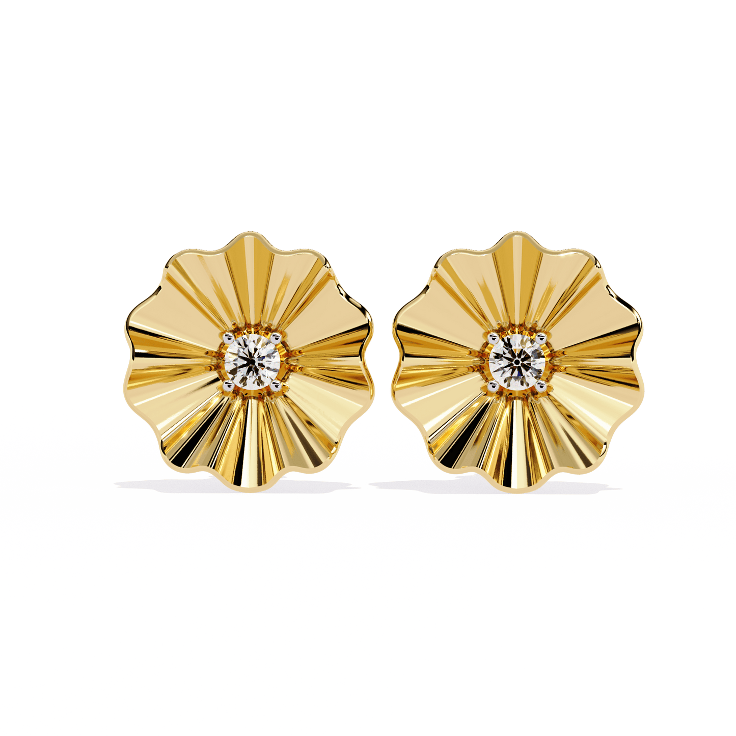 lustre blossom diamond earrings - espira fine gems