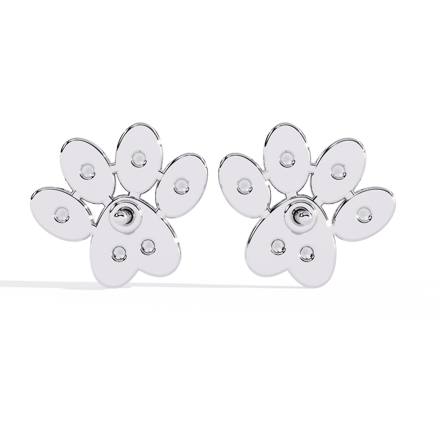 pawfection diamond earrings - espira fine gems