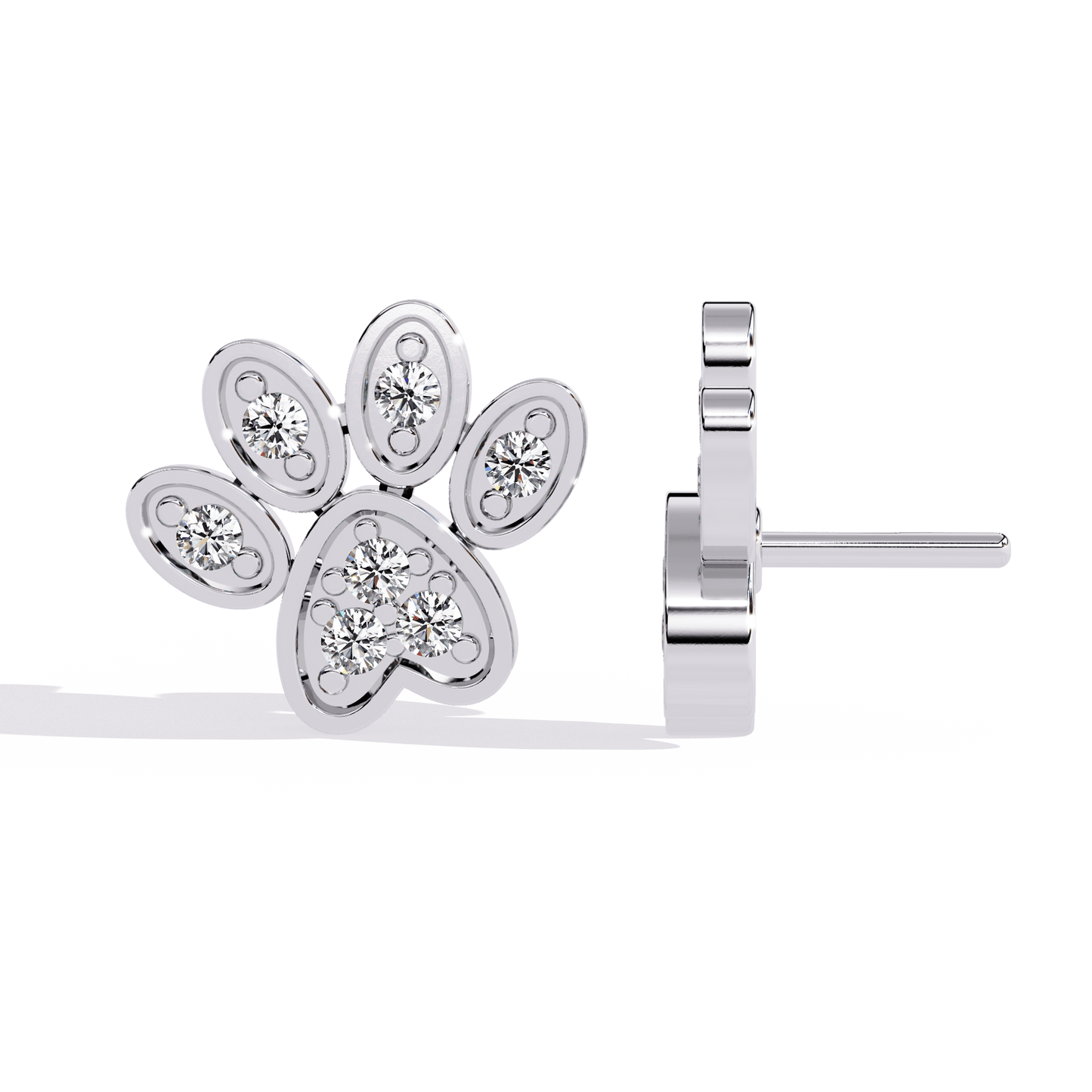 pawfection diamond earrings - espira fine gems