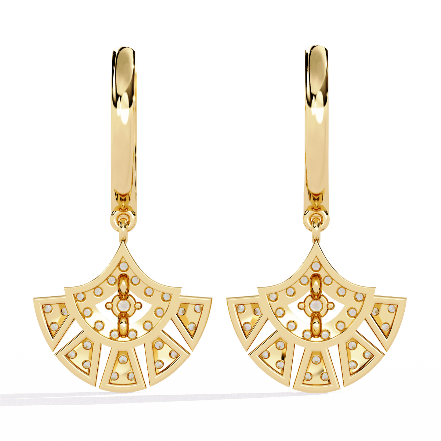 aurora splendor diamond earrings - espira fine gems