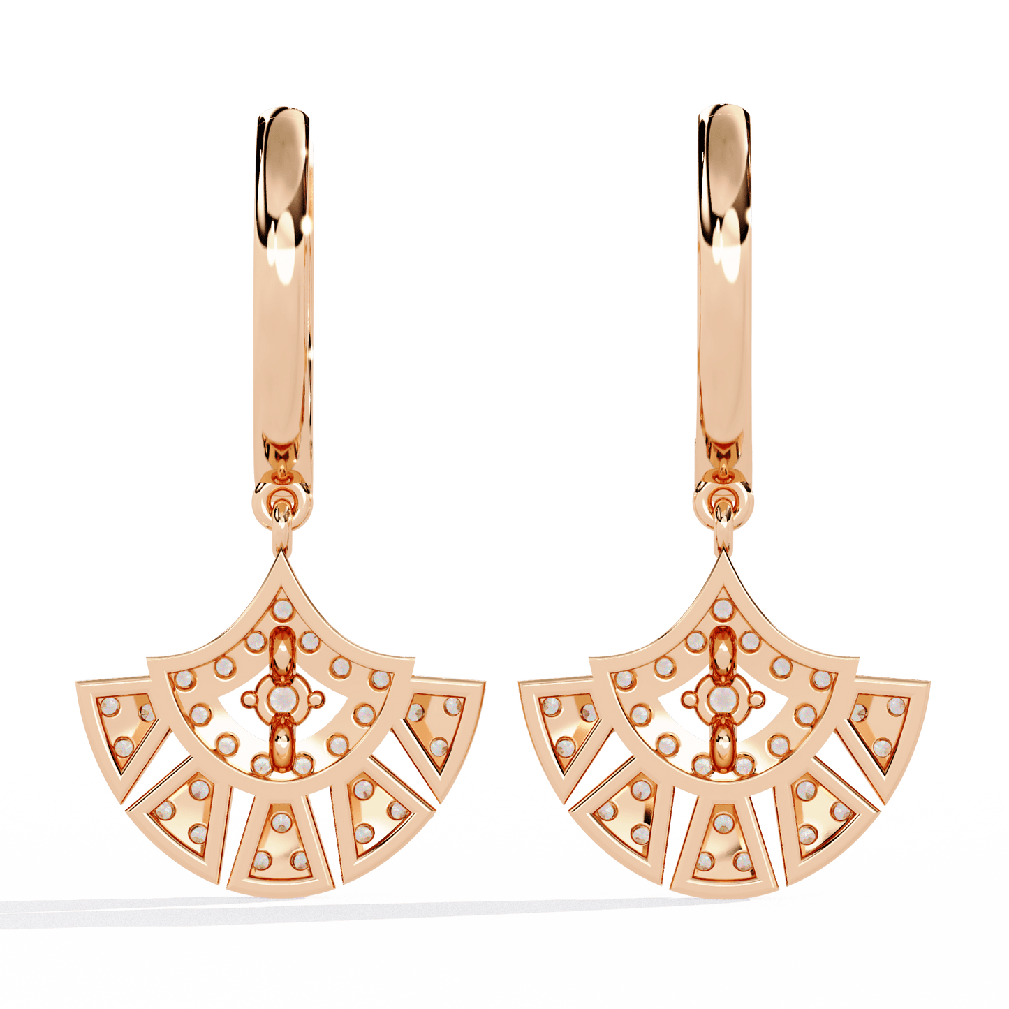 aurora splendor diamond earrings - espira fine gems