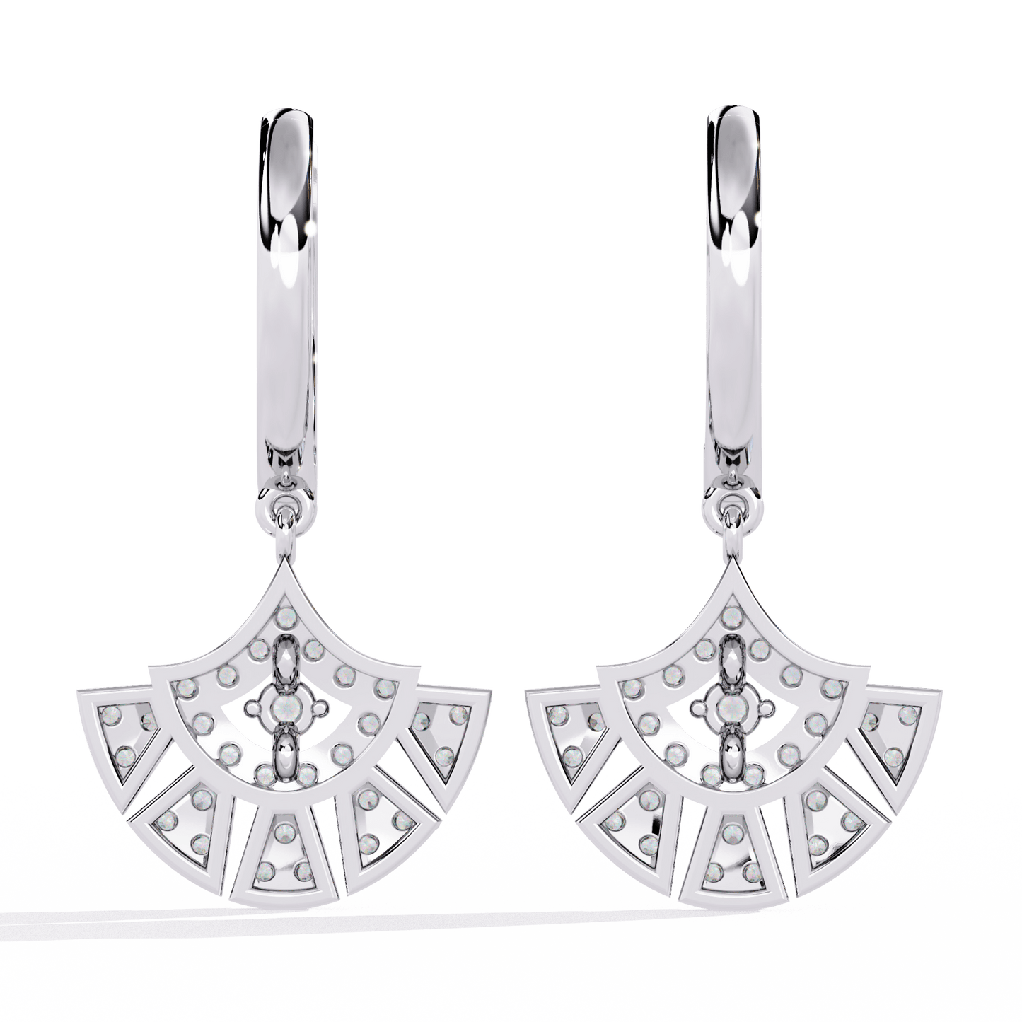 aurora splendor diamond earrings - espira fine gems