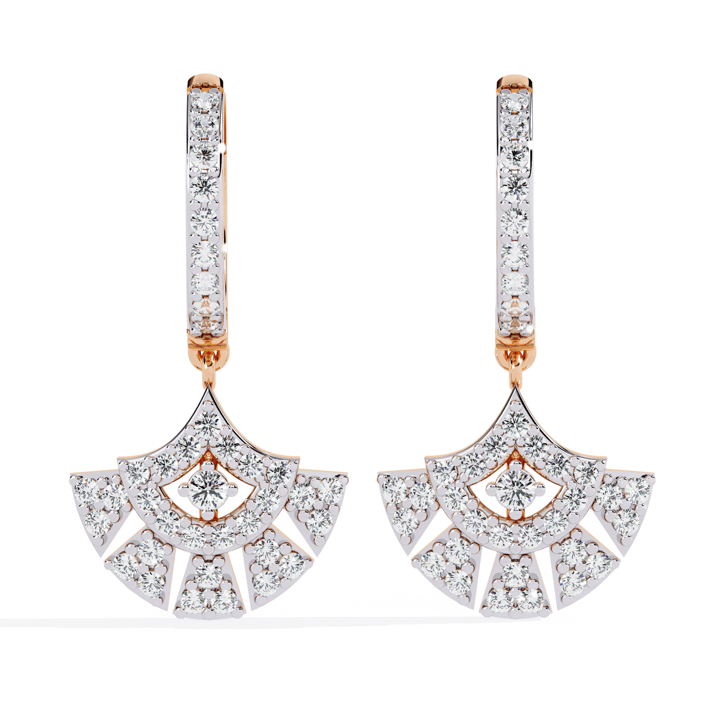 aurora splendor diamond earrings - espira fine gems