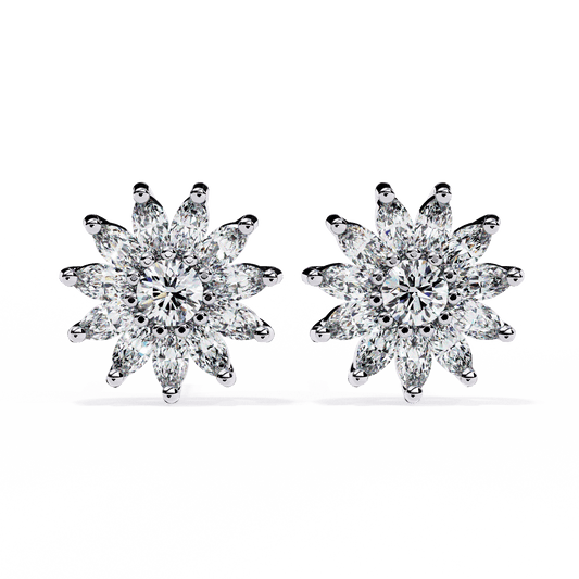 Ethereal Radiance Diamond Earrings - Espira Fine Gems