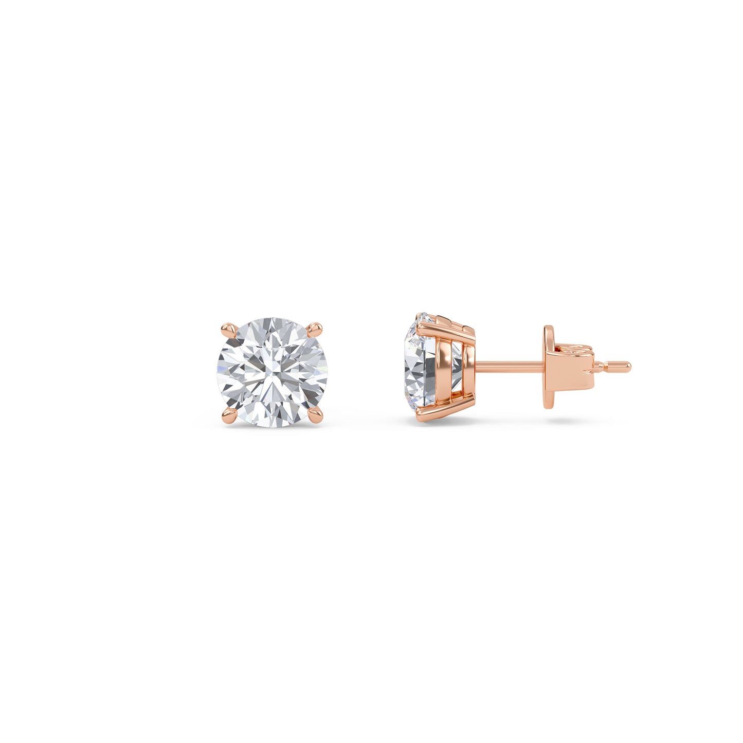 liberty 4 carat (2+2) round diamond earring - espira fine gems