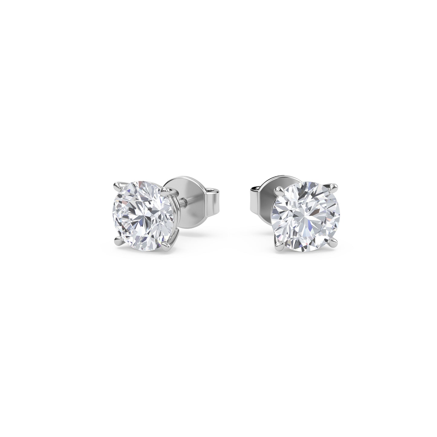 liberty 4 carat (2+2) round diamond earring - espira fine gems