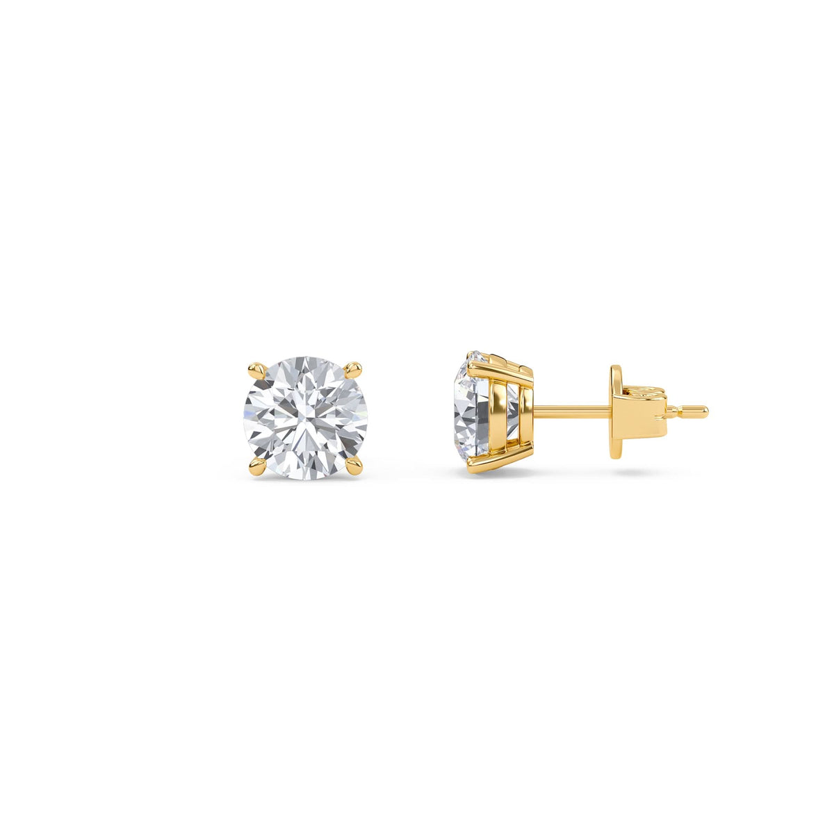 liberty 3 carat (1.5+1.5) round diamond earring