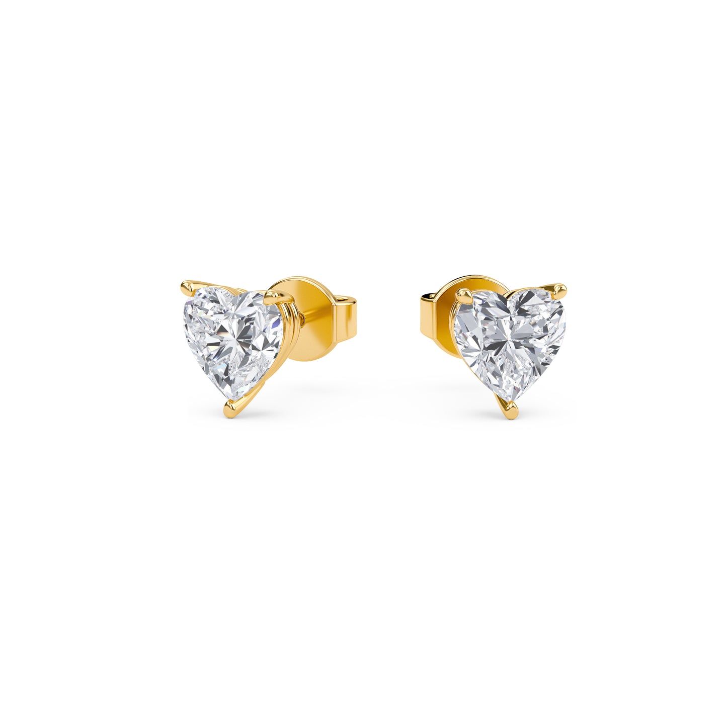 liberty 4 carat (2+2) heart diamond earring - espira fine gems