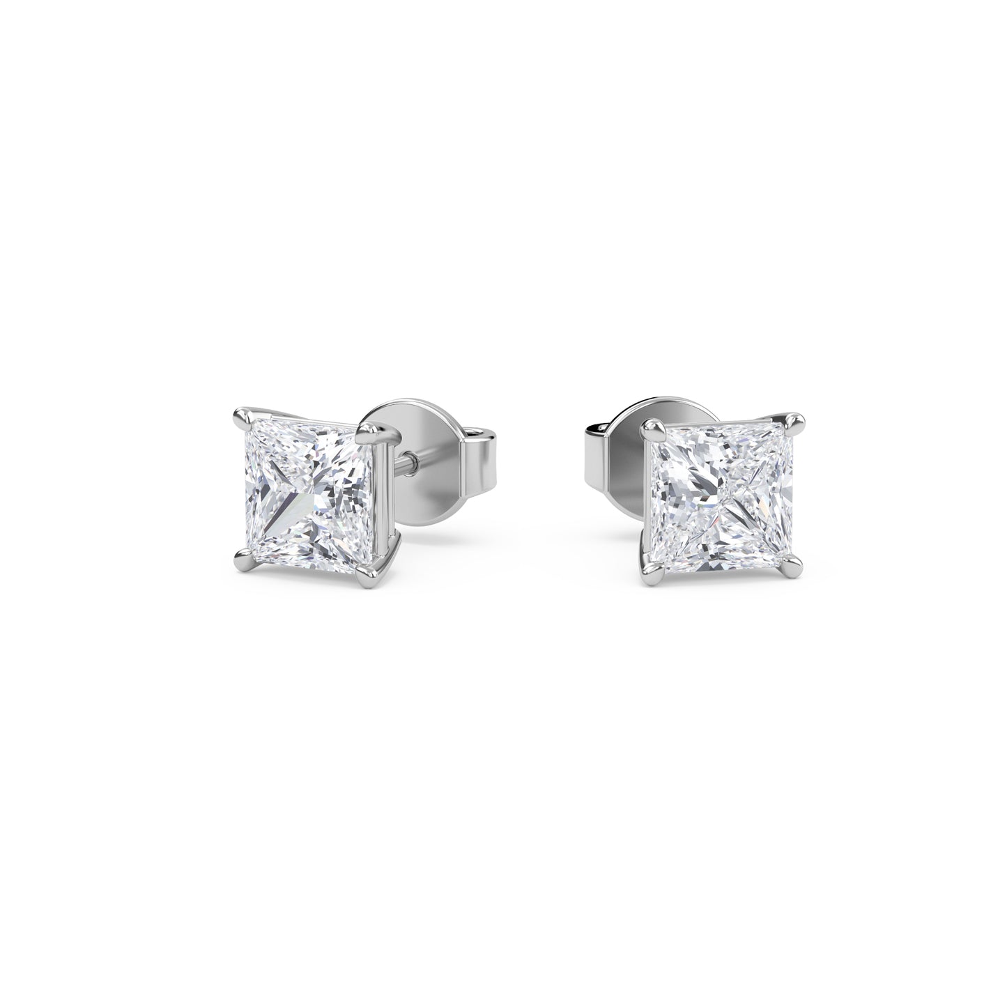 liberty 4 carat (2+2) princess diamond earring - espira fine gems