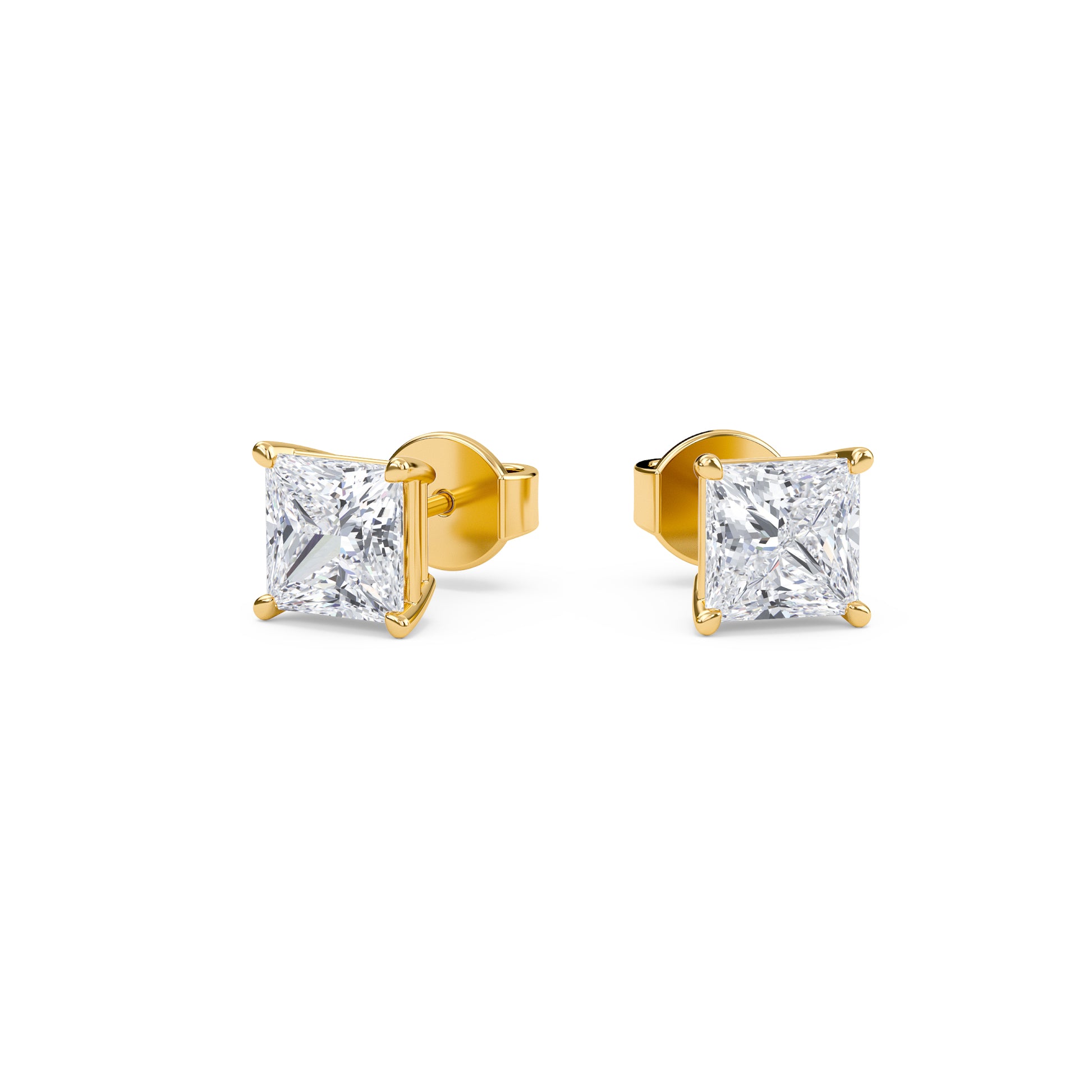 Liberty 4 Carat (2+2) Princess Diamond Earring - Espira Fine Gems