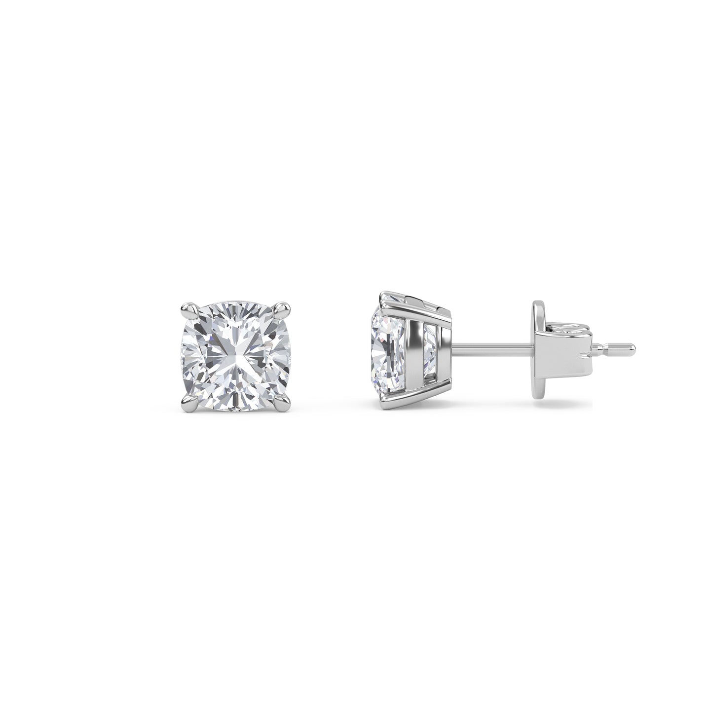 liberty 3 carat (1.5+1.5) cushion diamond earring - espira fine gems