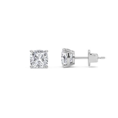 Liberty 3 Carat (1.5+1.5) Cushion Diamond Earring - Espira Fine Gems