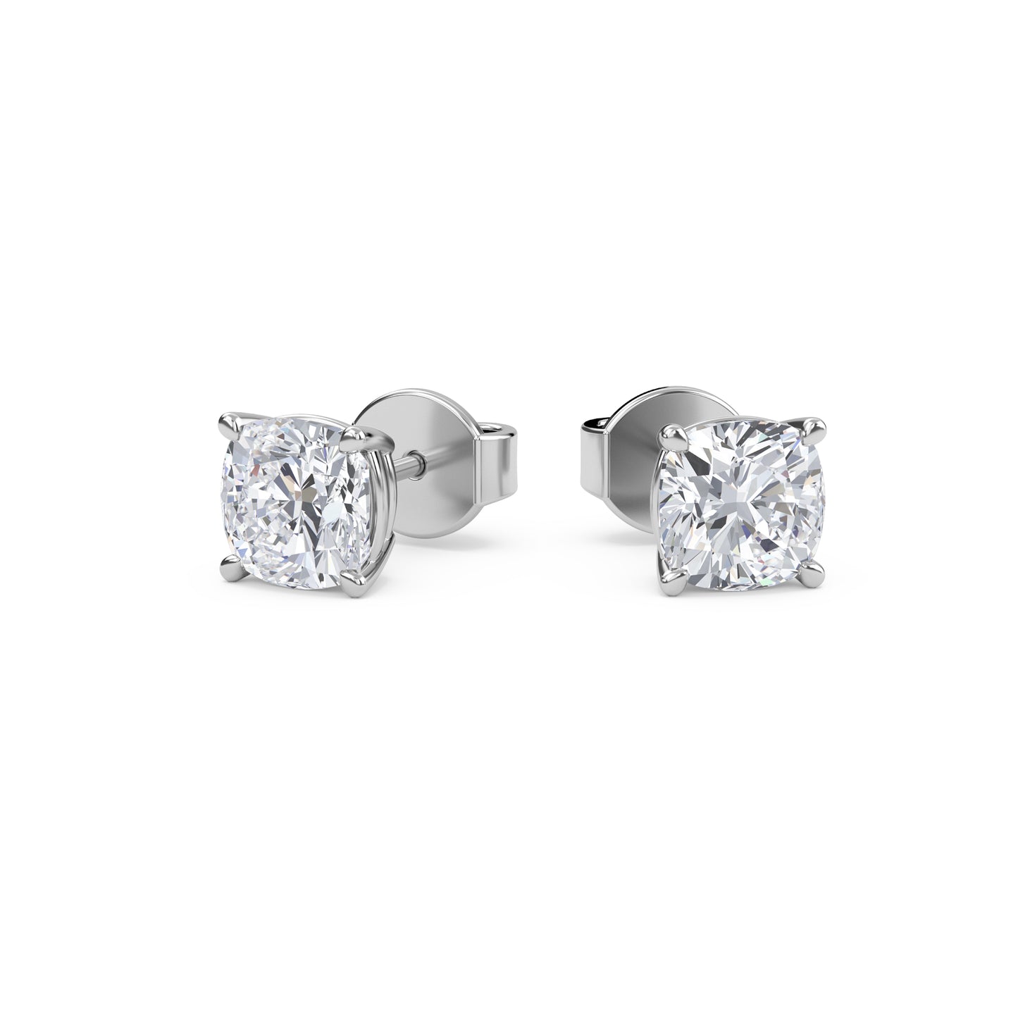 liberty 3 carat (1.5+1.5) cushion diamond earring - espira fine gems