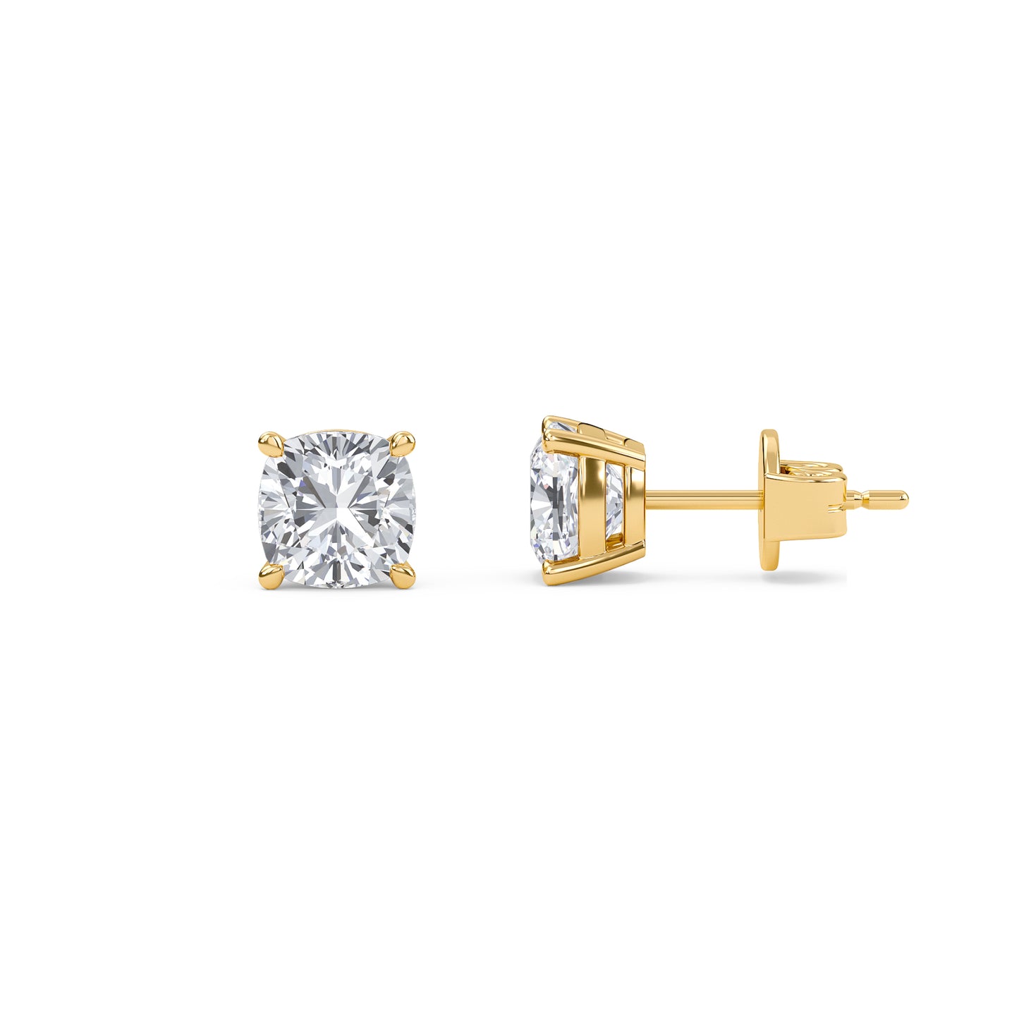 liberty 3 carat (1.5+1.5) cushion diamond earring - espira fine gems