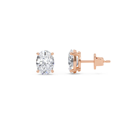 Liberty 4 Carat (2+2) Oval Diamond Earring - Espira Fine Gems