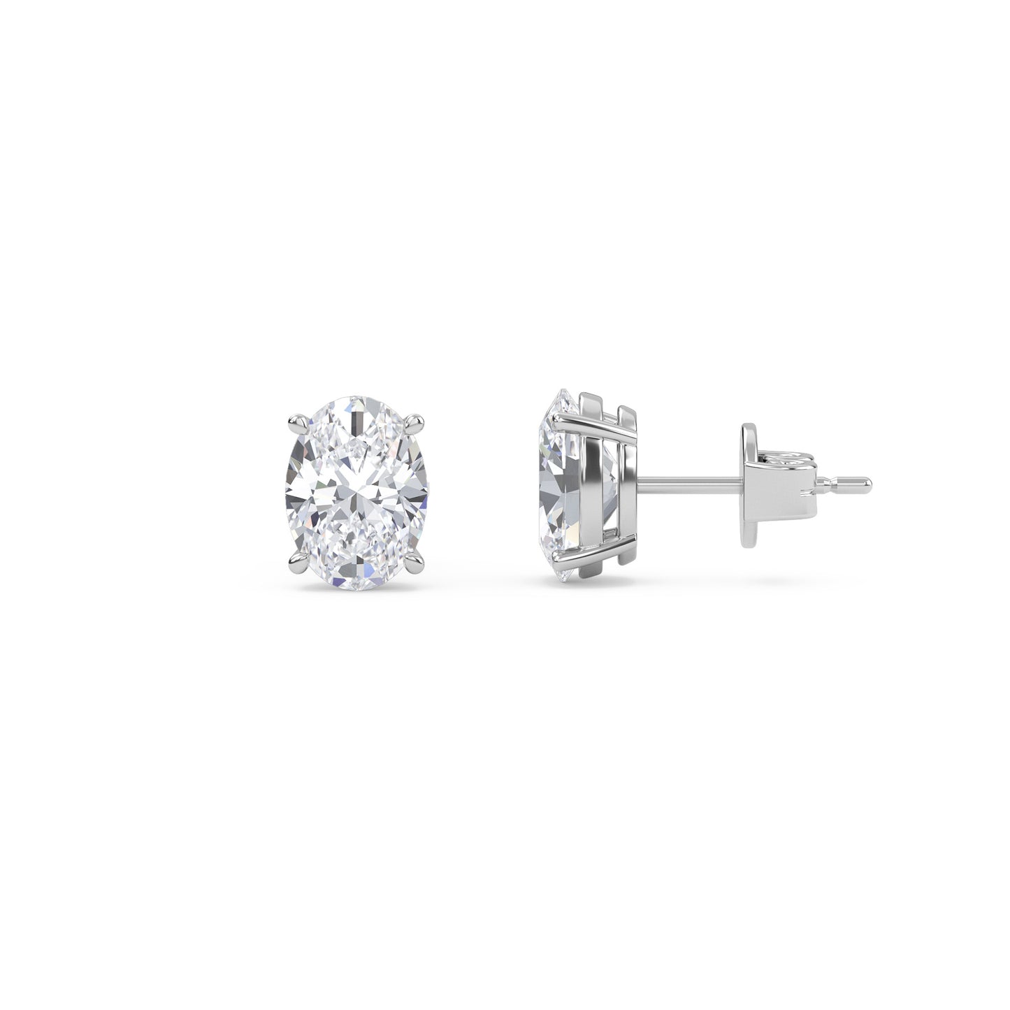 liberty 4 carat (2+2) oval diamond earring - espira fine gems