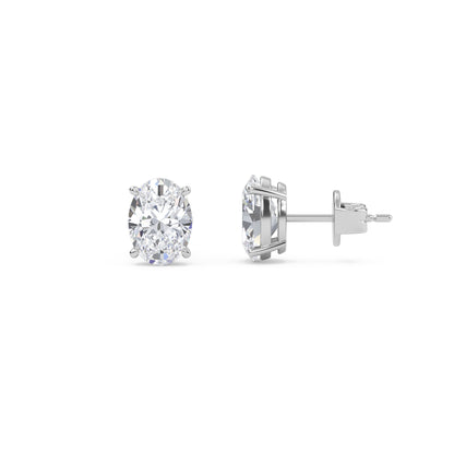 Liberty 4 Carat (2+2) Oval Diamond Earring - Espira Fine Gems