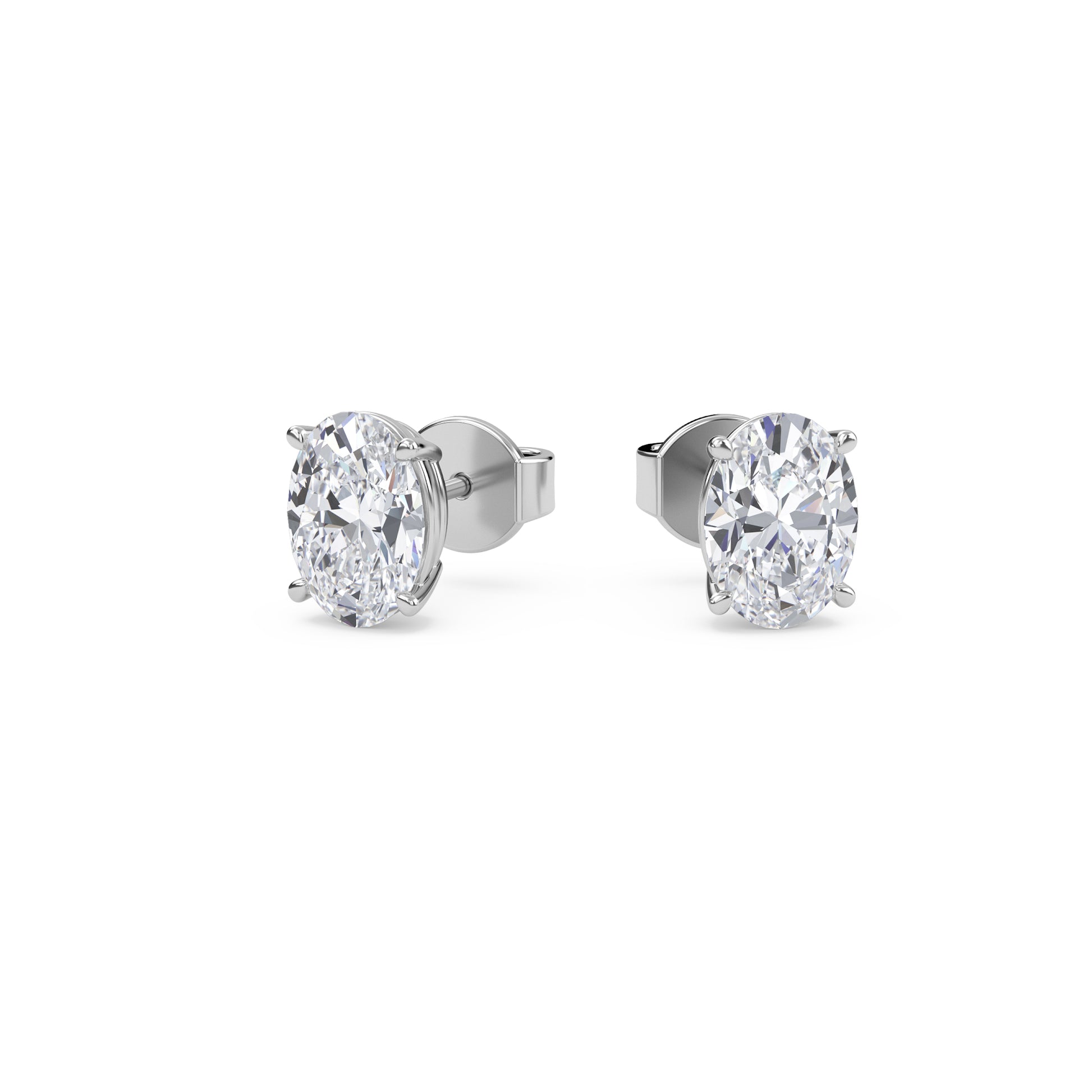 Liberty 4 Carat (2+2) Oval Diamond Earring - Espira Fine Gems