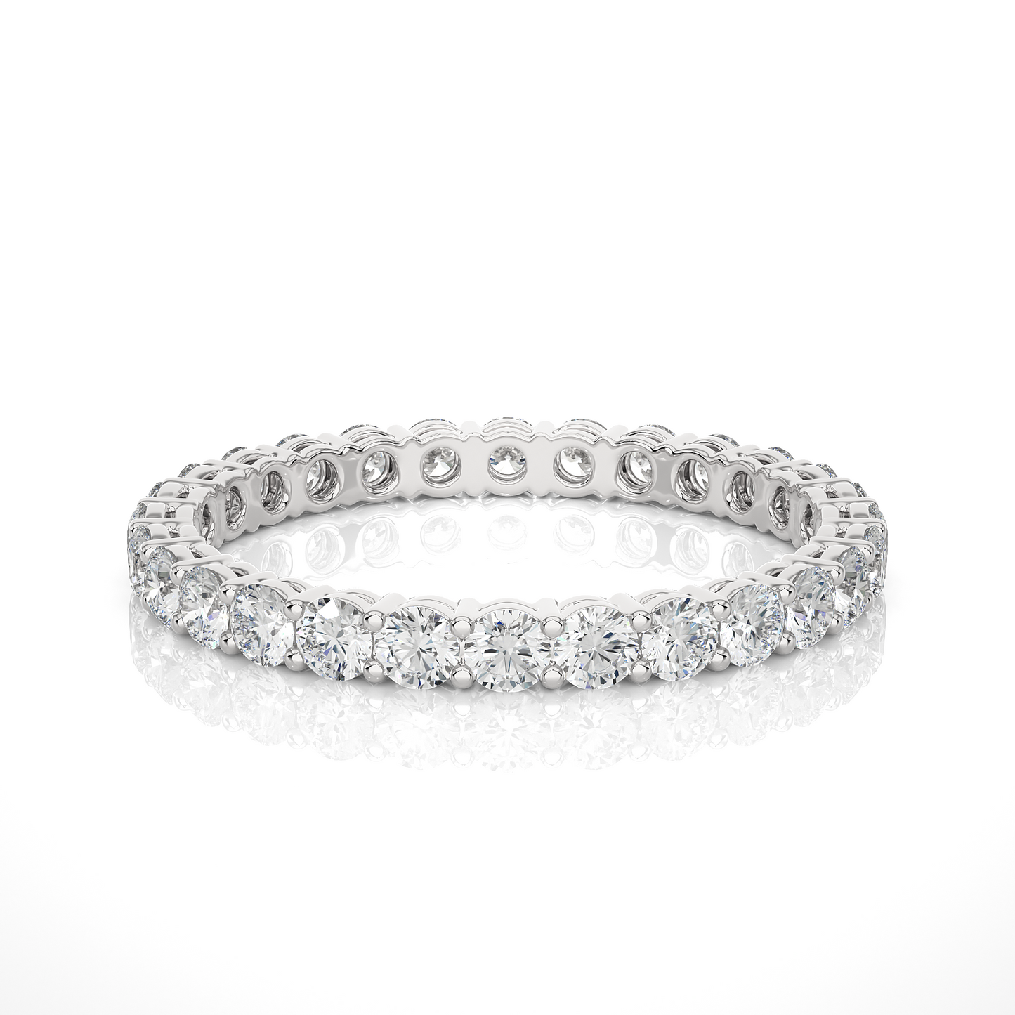 timeless eternity band round lab grown diamond ring - espira fine gems