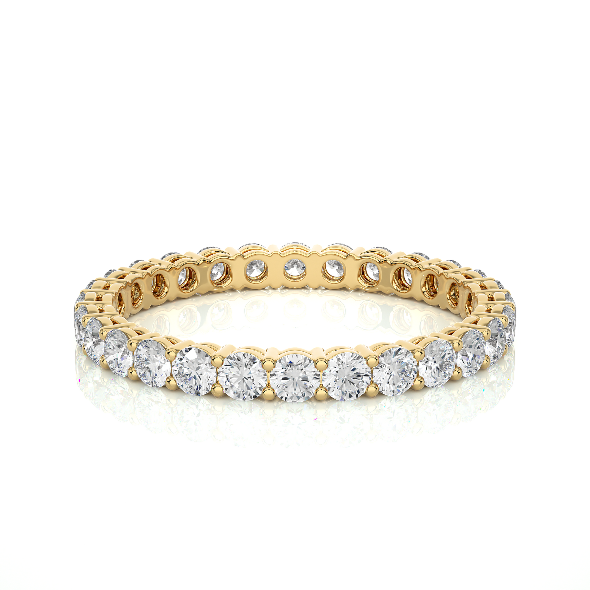 Timeless Eternity Band Round Lab Grown Diamond Ring - Espira Fine Gems