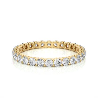 Timeless Eternity Band Round Lab Grown Diamond Ring - Espira Fine Gems