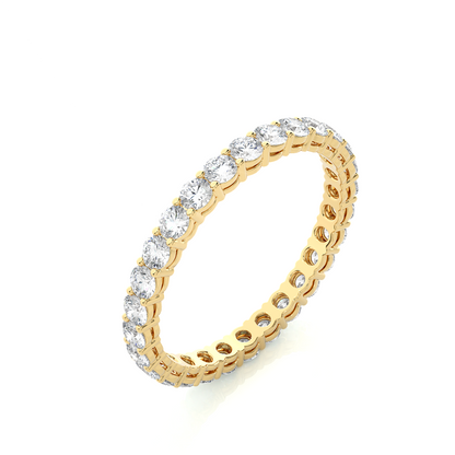 Timeless Eternity Band Round Lab Grown Diamond Ring - Espira Fine Gems