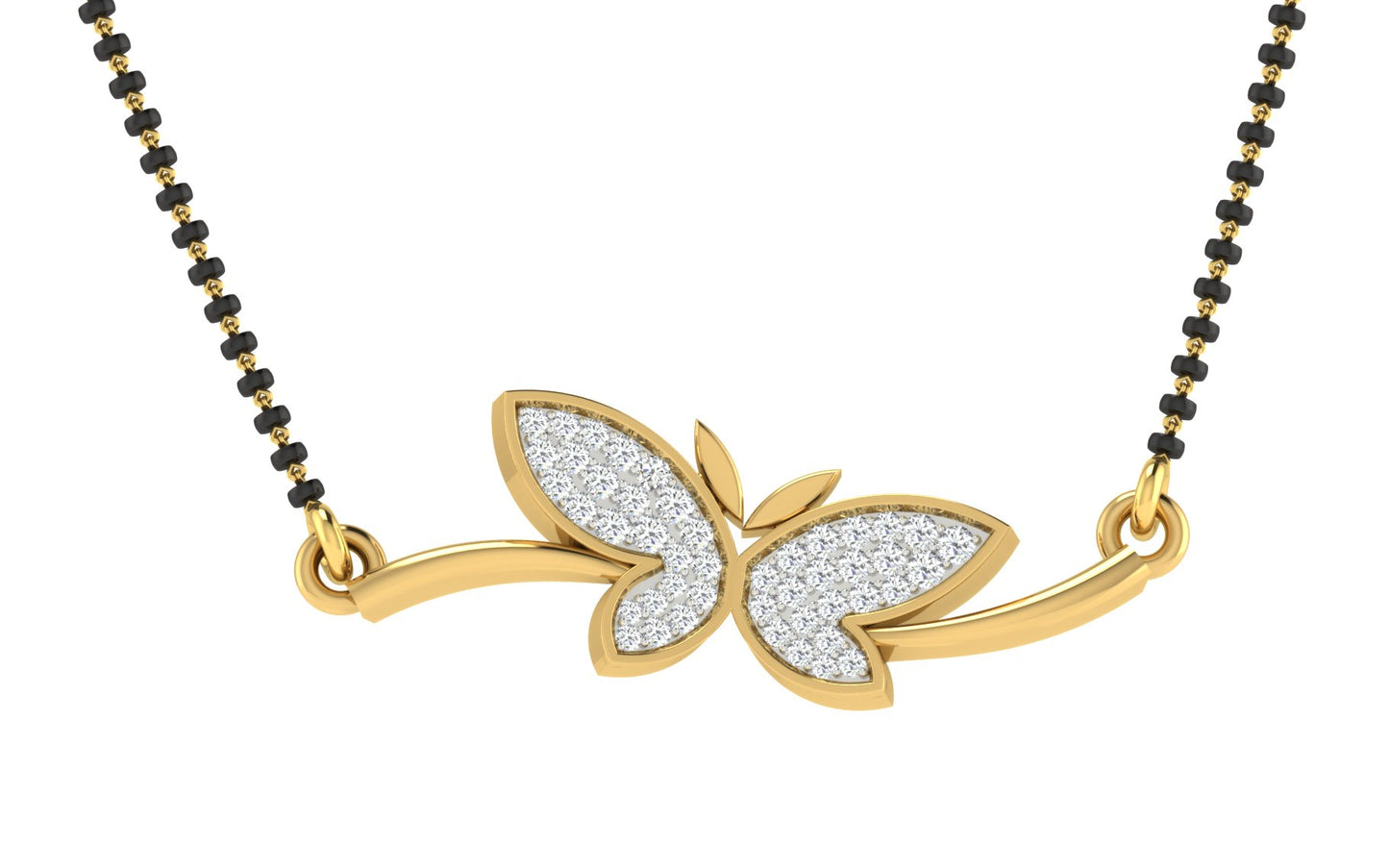 snehika diamond mangalsutra with chain