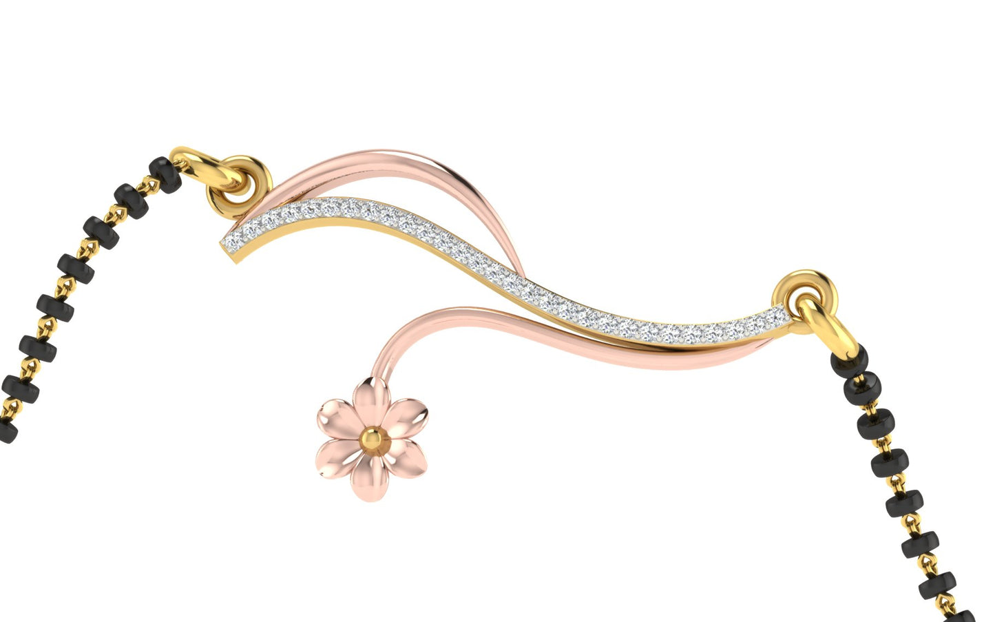 shubhrika diamond mangalsutra with chain