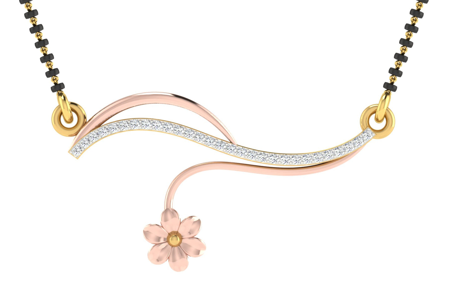 shubhrika diamond mangalsutra with chain
