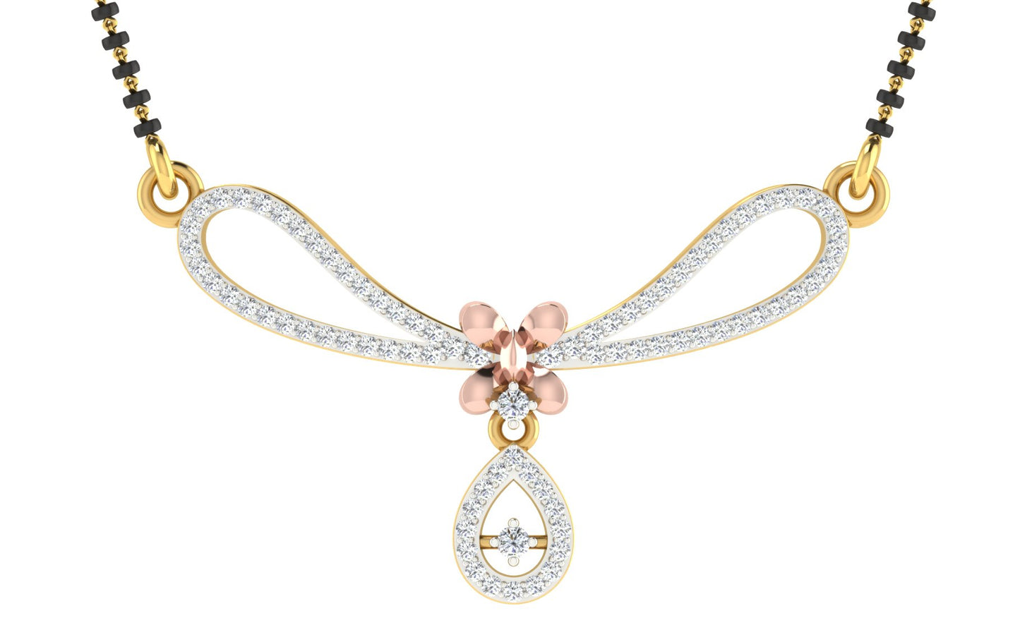anvitha diamond mangalsutra with chain