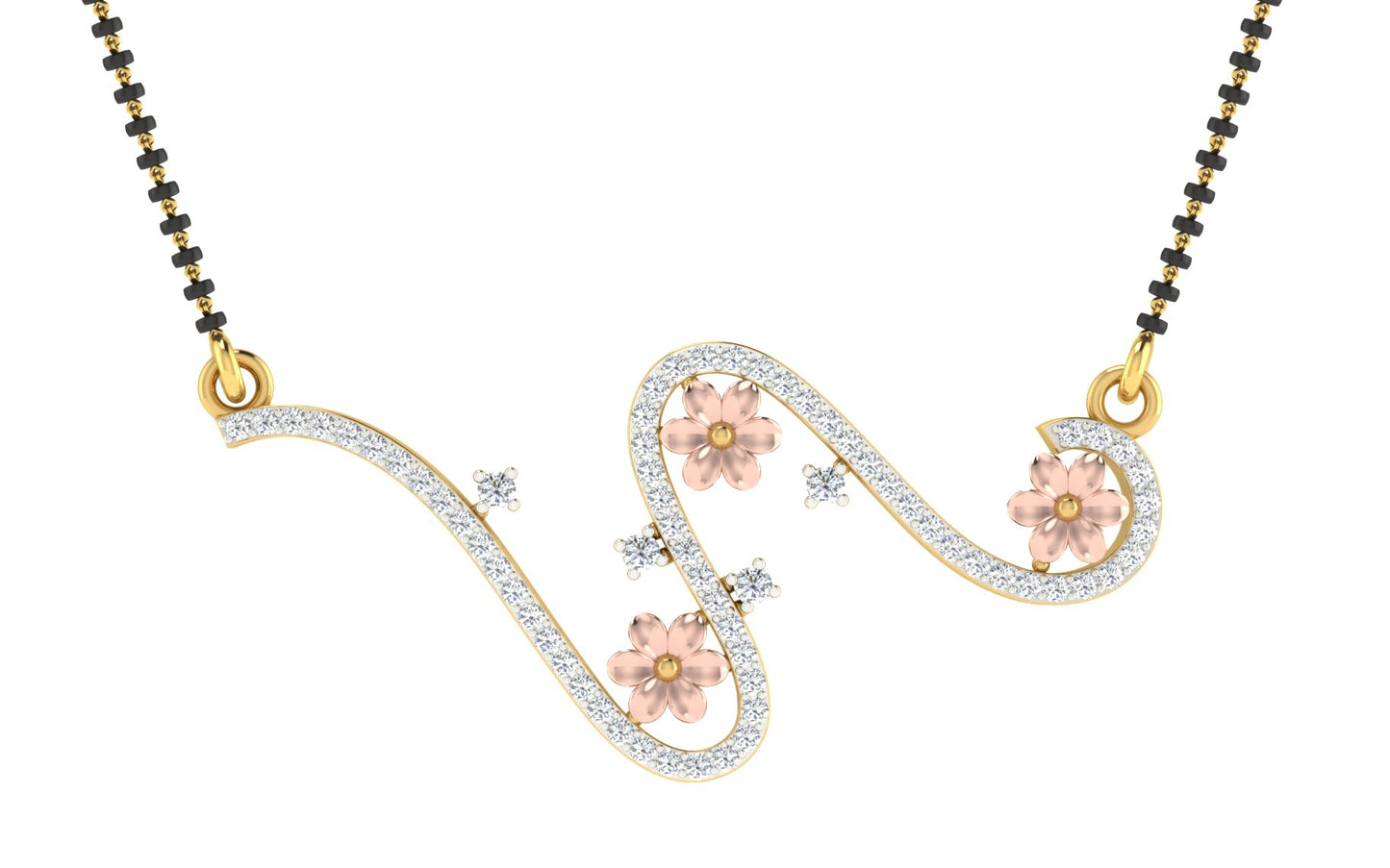 nishtha diamond mangalsutra with chain