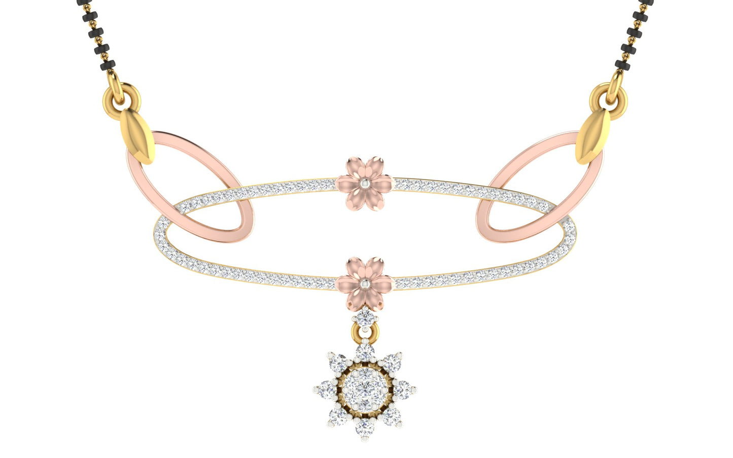 sukhsagar diamond mangalsutra with chain